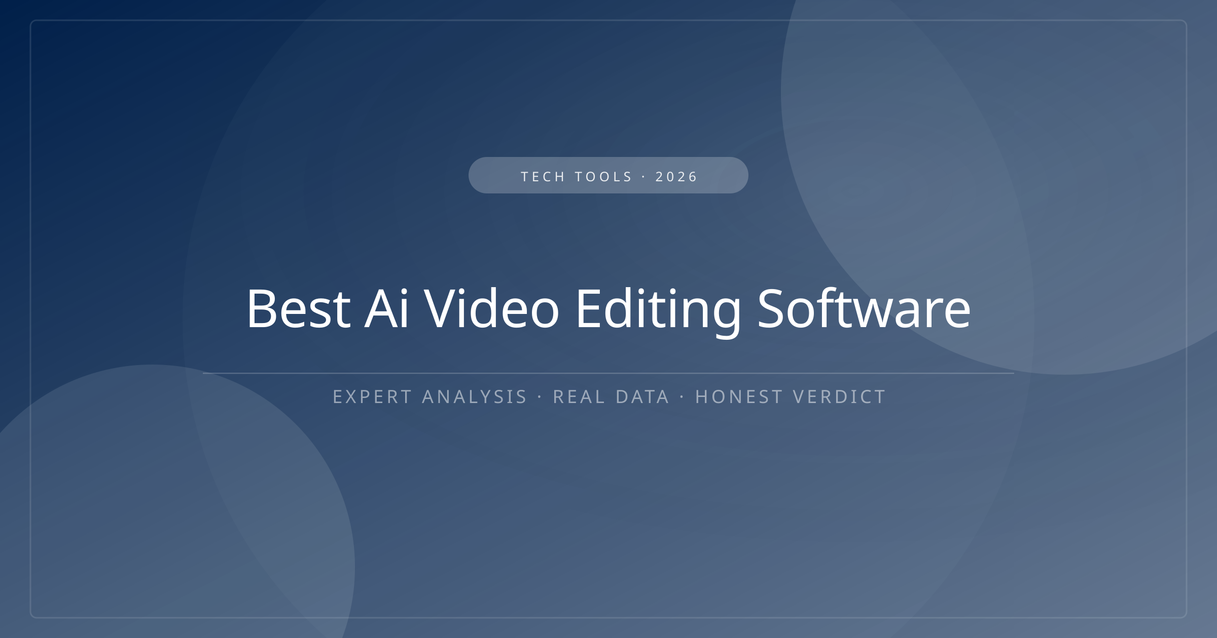 best ai video editing software