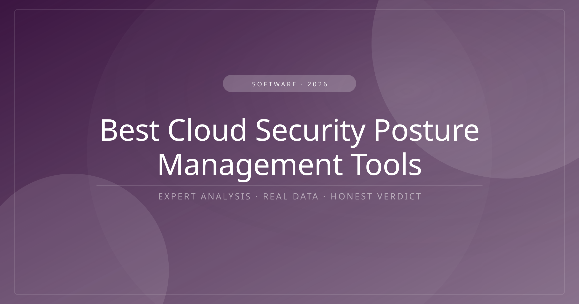 best cloud security posture management tools