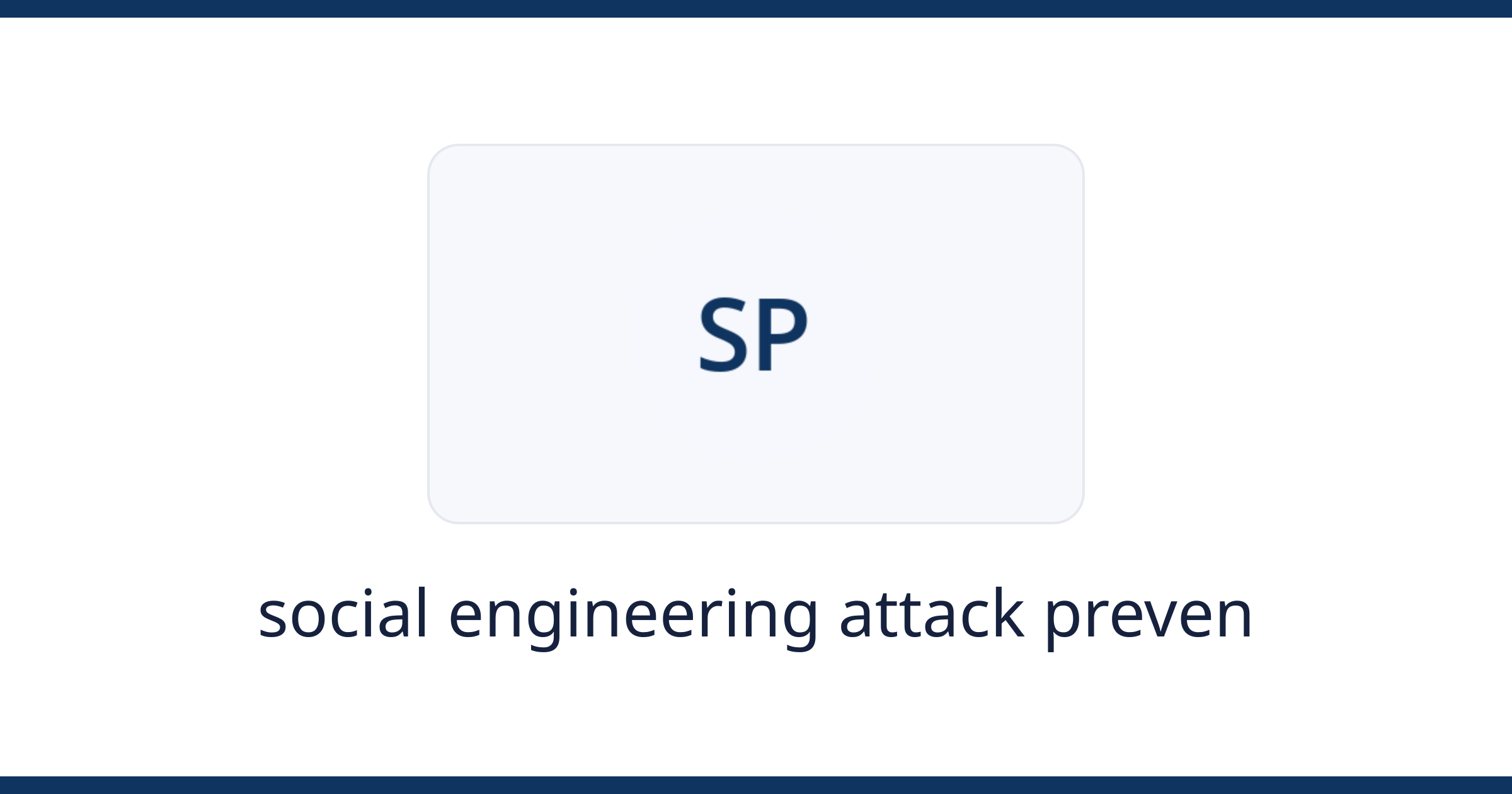 social engineering attack prevention