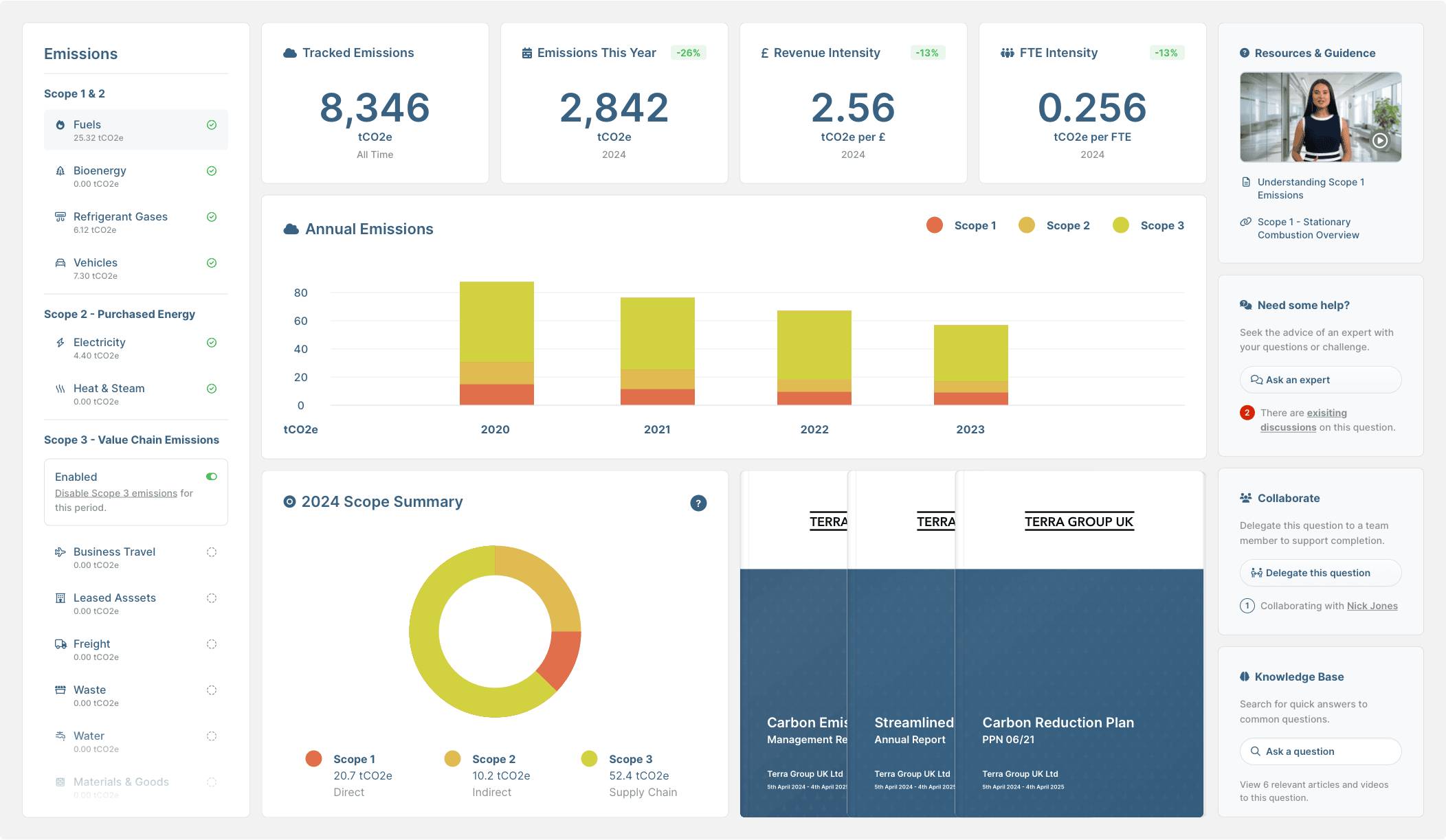 H2: Carbon Analytics - Supply Chain Decarbonization Tools